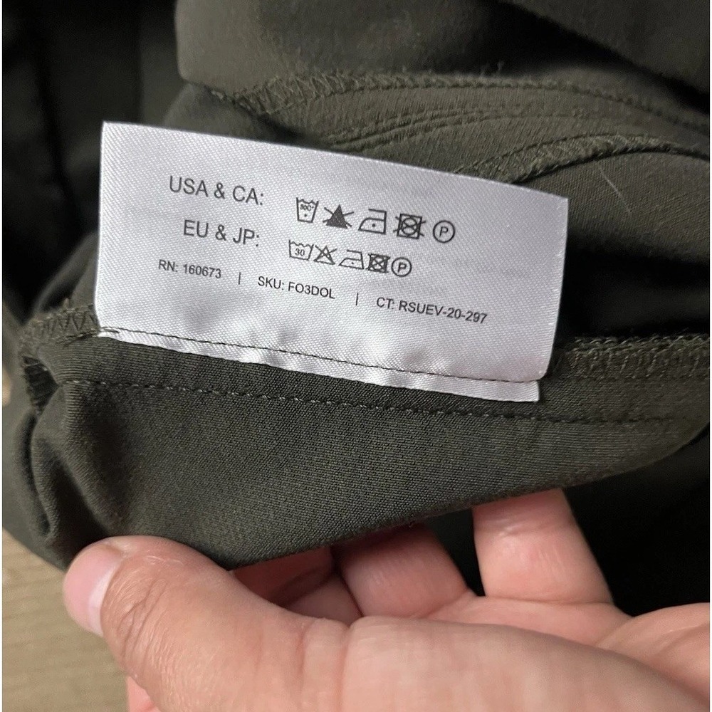 MM. La Fleur Women Green Ankle Dress Pants Size 10 Zip Side - Picture 9 of 14